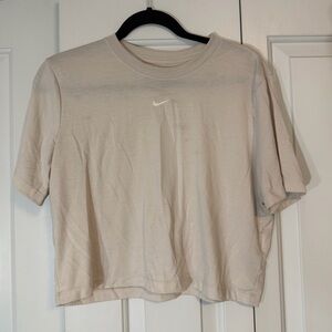 Nike Women's SUPER SOFT Beige Crop Top Size XL
